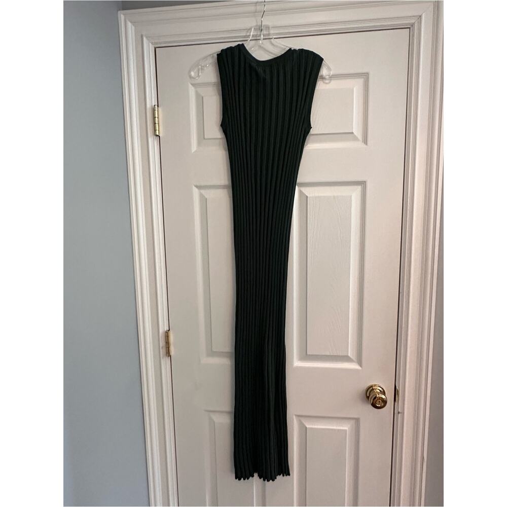 Varley Christine Knit Maxi Dress Green Small NWT Forest Glade Stretch Casual - Picture 7 of 16